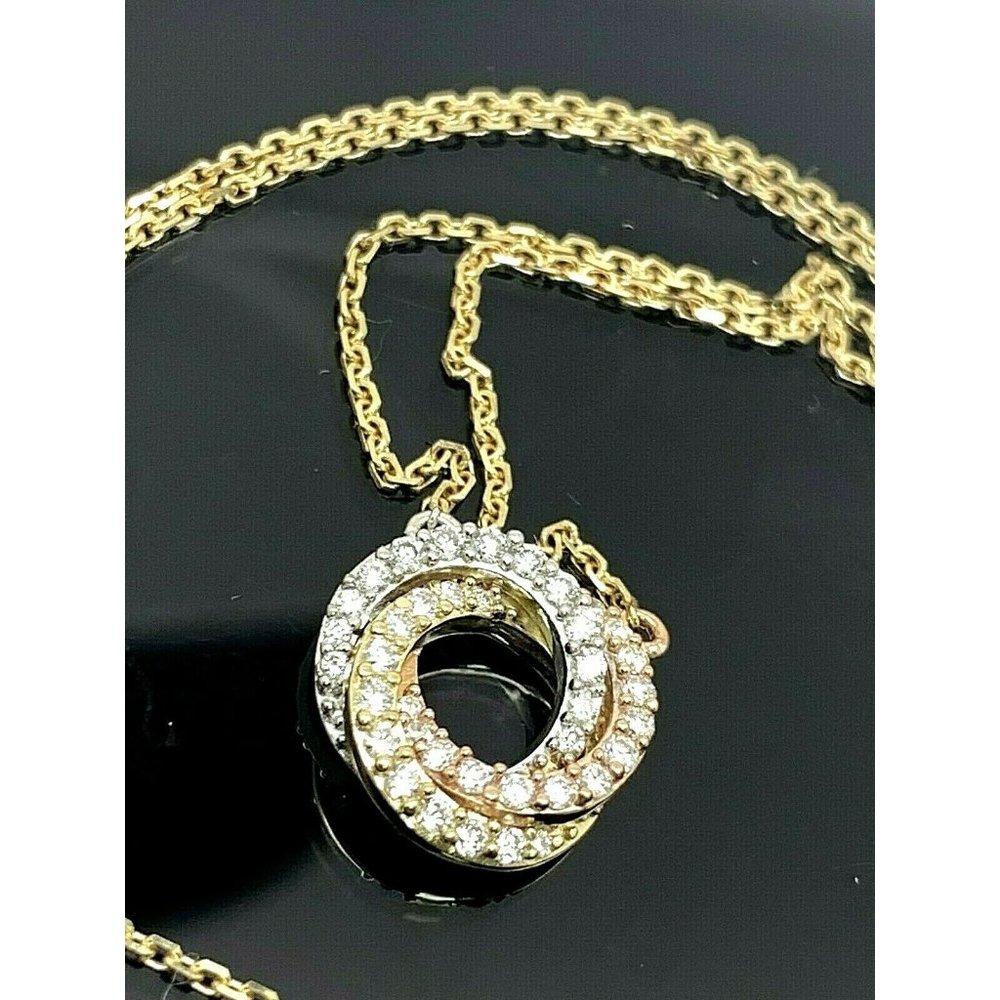 Gold Crystal Pendant Necklace